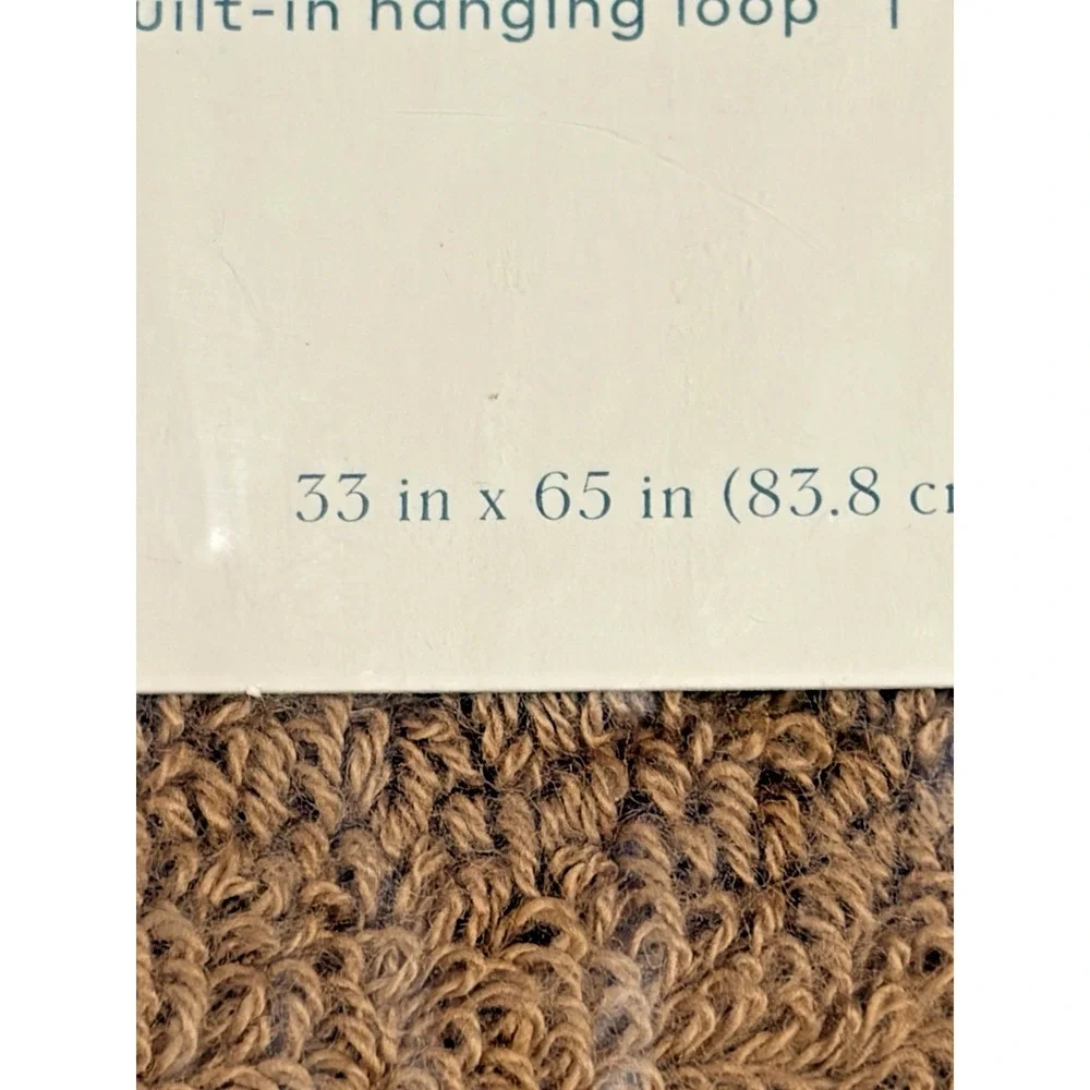 Casaluna Oversized Organic Cotton Bath Towel in WarmBrown - Factory Sealed